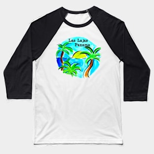 Las Lajas Panama Beach Scene Baseball T-Shirt